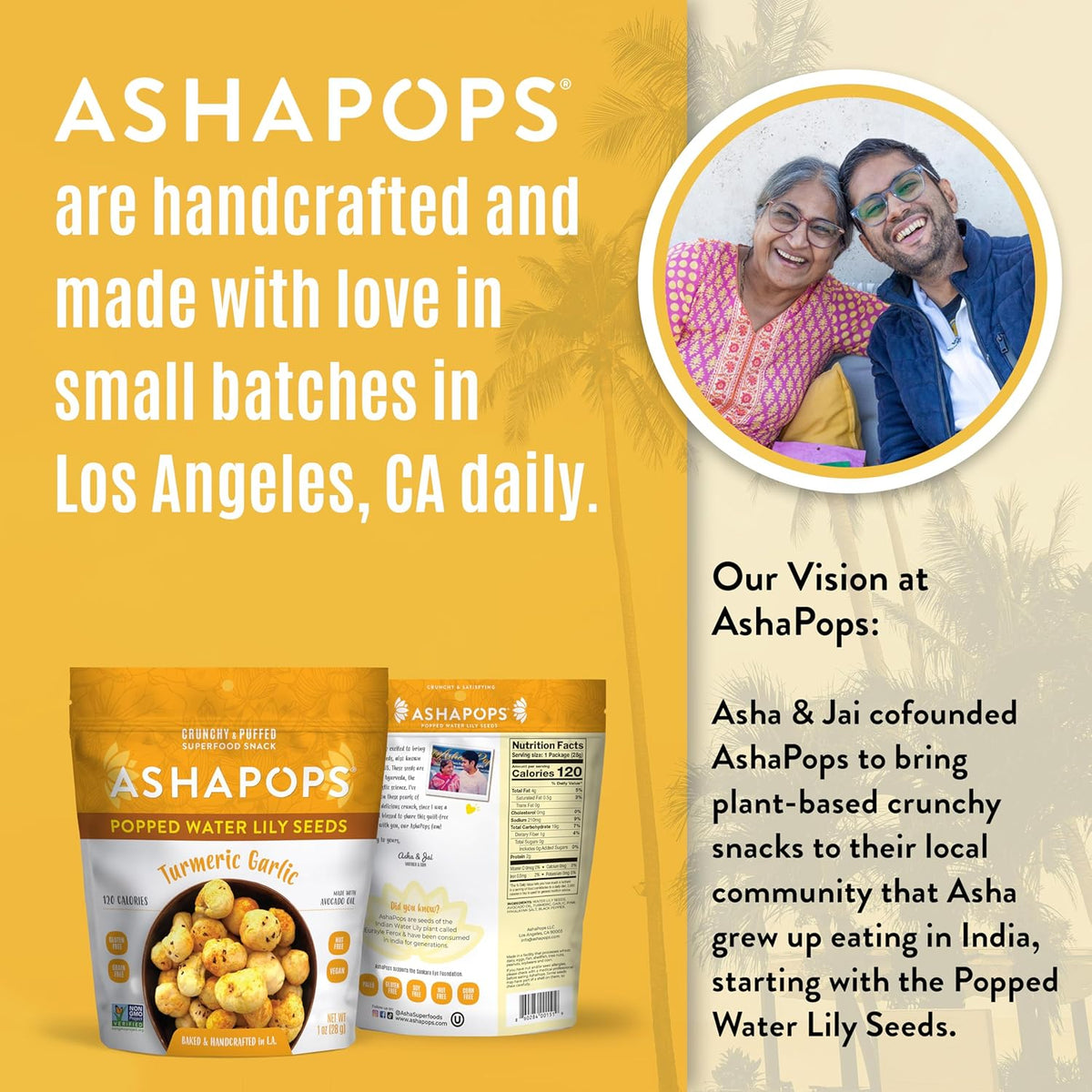 Turmeric Garlic Snacks | AshaPops | Low Calorie