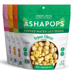 AshaPops Variety Pack with all four popped water lily seed flavors